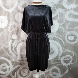 JESSICA SIMPSON Sz 2 Dark Green Velvet Dress Dramatic Mini Dress NWT GlamCore